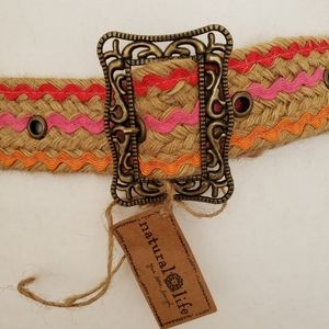 Natural Life Boho Hemp Belt NWT